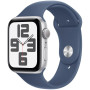 Smartwatch Apple Watch SE 2 gen MXGP3ET/A - 44mm, GPS + Cellular, srebrne aluminium z paskiem sportowy denim, S|M